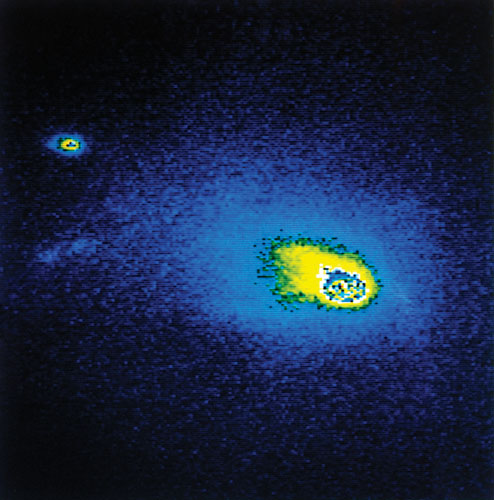 Imagen digital obtenida por uno de los primeros dispositivos CCD por el Instituto de Astronomía de la UNAM.(ca.1985)